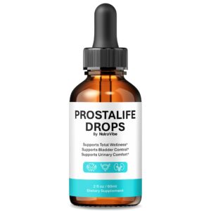 61XrRxzbNDL.jpg Botella de gotas NutraVibe ProstaLife para salud prostática masculina