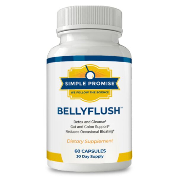Simple Promise BellyFlush suplemento desintoxicación digestiva 60 cápsulas