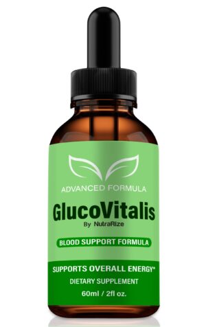 Gotas GlucoVitalis NutraRize fórmula natural soporte energía