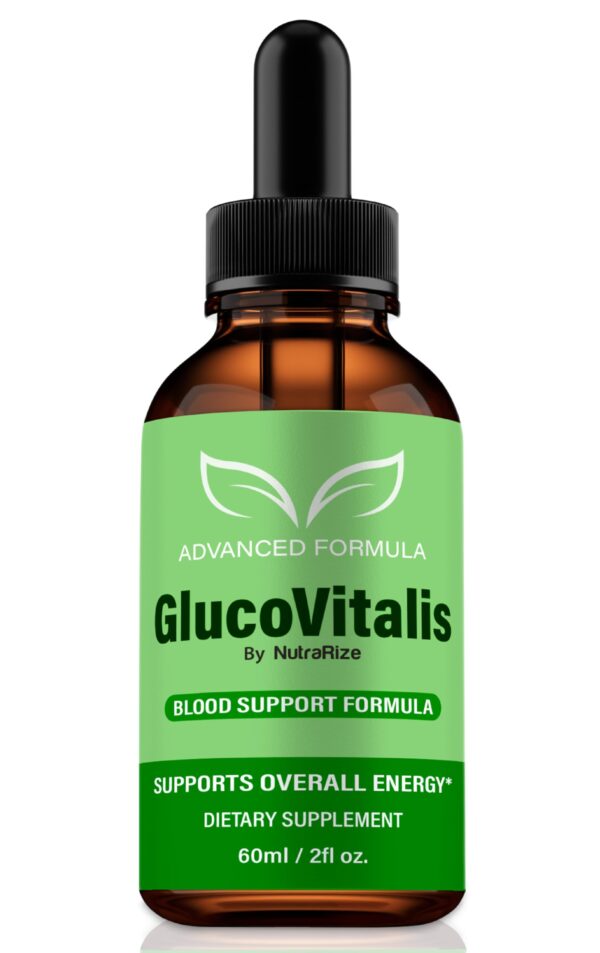 Gotas GlucoVitalis NutraRize fórmula natural soporte energía