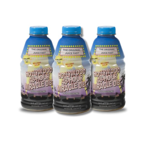 Paquete de 3 jugos detox Hollywood Diet para limpieza de 48 horas