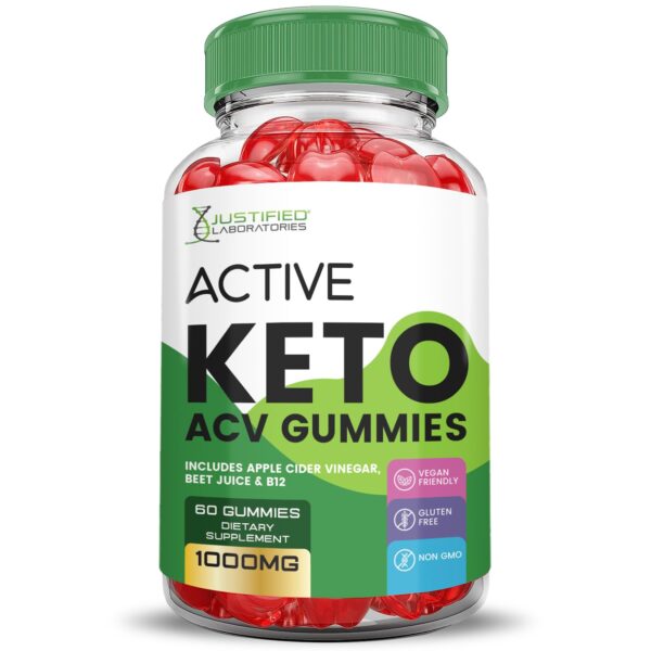 Suplemento gomitas Active Keto vinagre sidra de manzana vitamina b12
