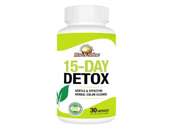 Suplemento herbal detox Rise-N-Shine para limpieza digestiva