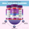 Real Vita Keto ACV gomitas envase frontal