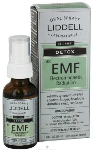 Detox homeopático EMF Liddell frasco de 1 onza