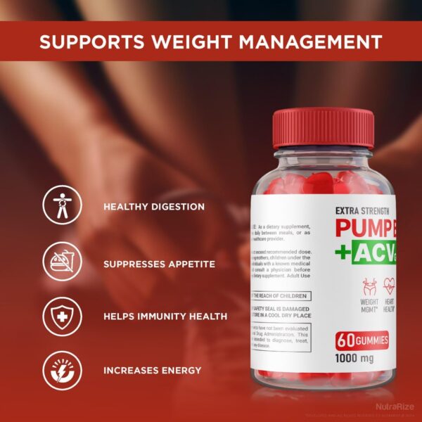 Pump Burn Keto ACV gomitas detalle ingredientes naturales