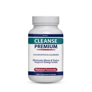 Frasco suplemento Cleanse premium fórmula avanzada 60 cápsulas