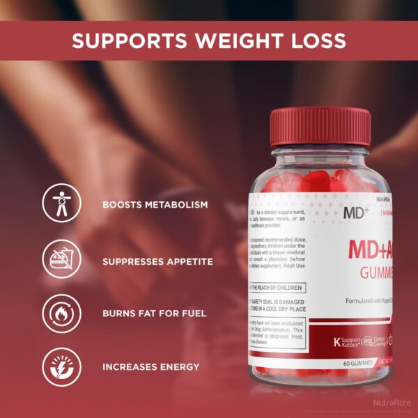 Gomitas para reducción grasa abdominal NutraRize MD + ACV