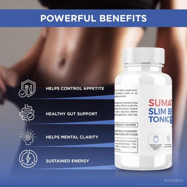 Instrucciones y beneficios Sumatra Slim Belly Tonic suplemento dieta