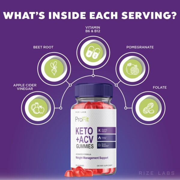 gomitas profit keto con ingredientes naturales orgánicos