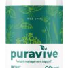Frasco cápsulas Puravive control peso rize labs 60 unidades