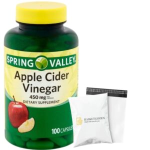 Cápsulas de vinagre de sidra de manzana Spring Valley 450 mg 100 unidades
