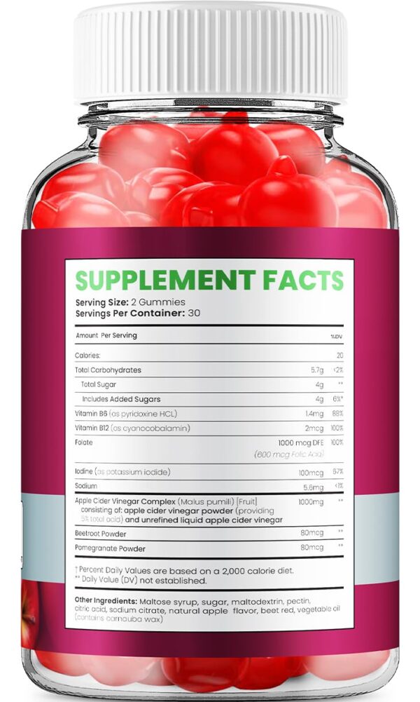 empaque lateral purexketo acv gomitas suplemento keto