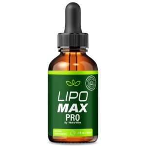 Botella de Lipo Max Pro fórmula líquida para energía y fitness