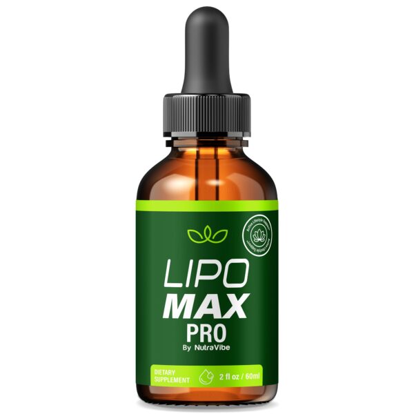 Botella de Lipo Max Pro fórmula líquida para energía y fitness