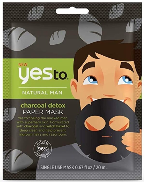 Mascarilla facial de carbón Yes To para hombres