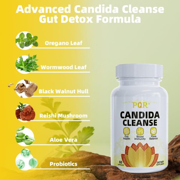 Etiqueta informativa Candida Cleanse