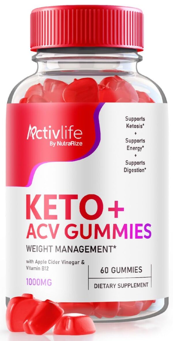 Paquete de gomitas NutraRize ActivLife Keto ACV para adelgazar