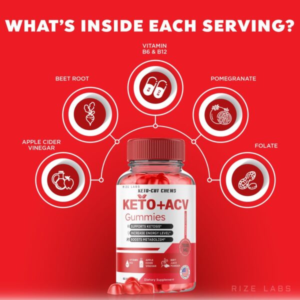 Sabor gomitas KetoCut Chews ACV premium para control de peso