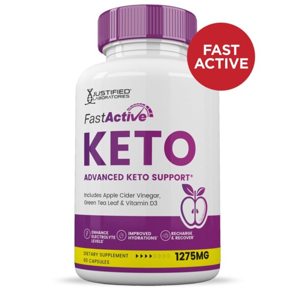 Envase Cápsulas Keto ACV 1275MG hoja de té verde y vinagre manzana