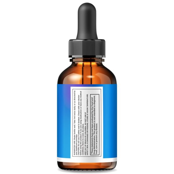 Vista lateral de la botella BurnMax Drops