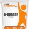 Polvo de D-Ribose BulkSupplements en envase