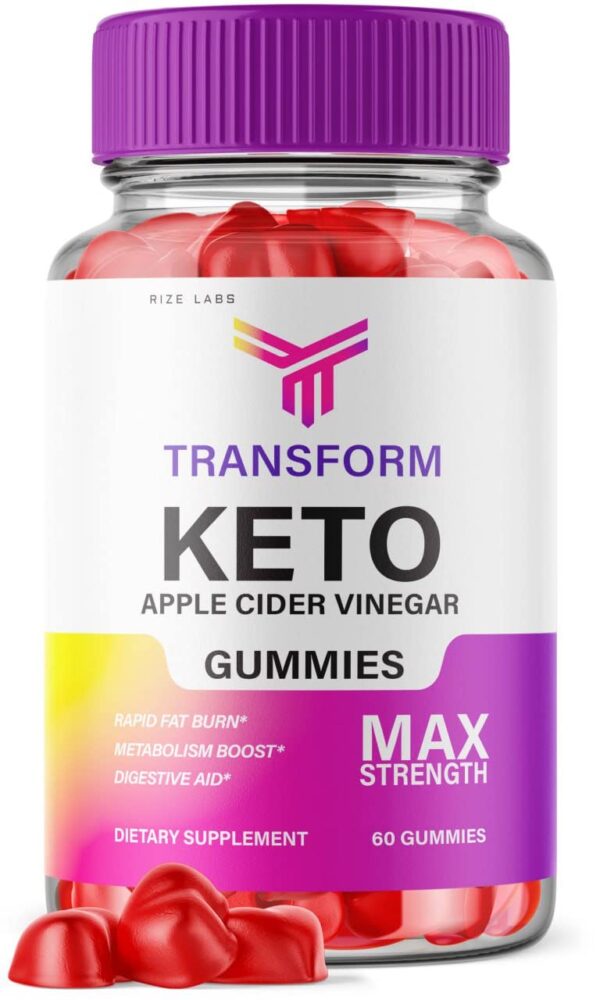 Envase gomitas Transform Keto con vinagre de sidra de manzana