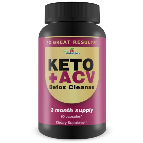 Keto detox 3 meses 3X Grandes Resultados botella frontal