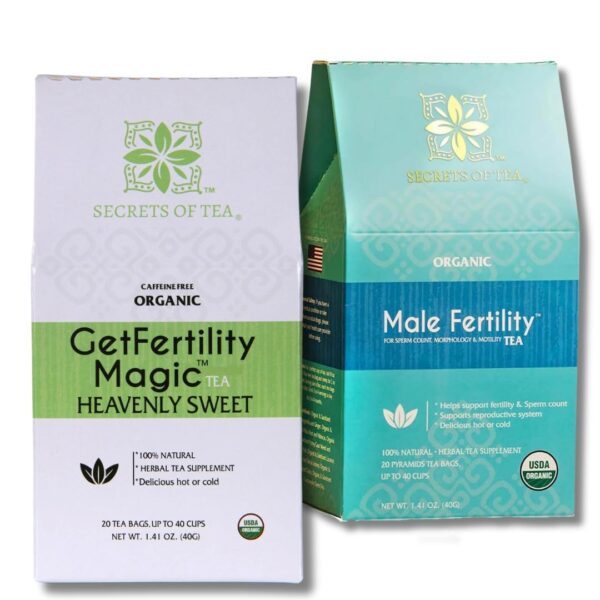 Caja de té orgánico Secrets of Tea para fertilidad 40 sachets