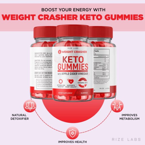 Gomitas para pérdida de peso rize labs Keto con ACV 1000mg paquete doble