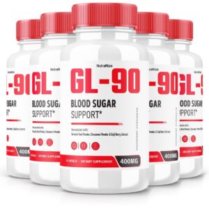 Paquete cápsulas GL-90 suplemento natural para salud estable