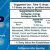 Botella de vidrio 1 onza Zeolita líquida sistema inmune digestivo