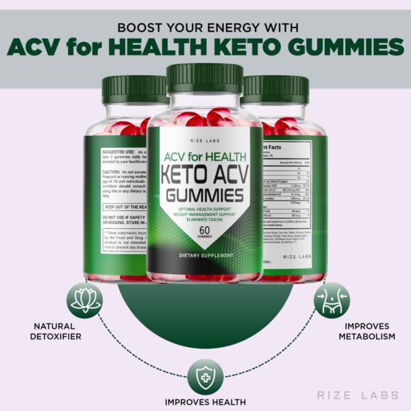 Gominolas rize labs Keto ACV suplemento con vinagre sidra