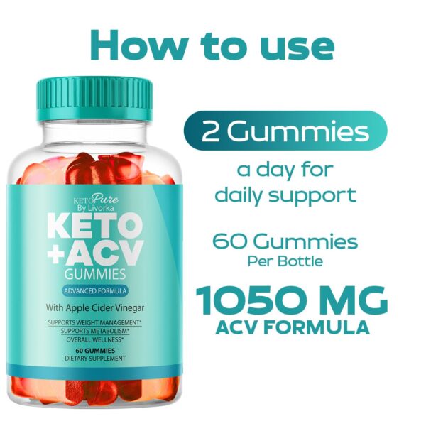 Gomitas Keto Pure ACV apoyo para dieta keto saludable