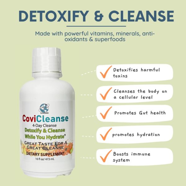 Botella CoviCleanse envase de 16 oz