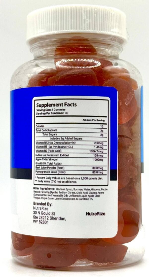 NutraRize Keto Accel gomitas vinagre de manzana