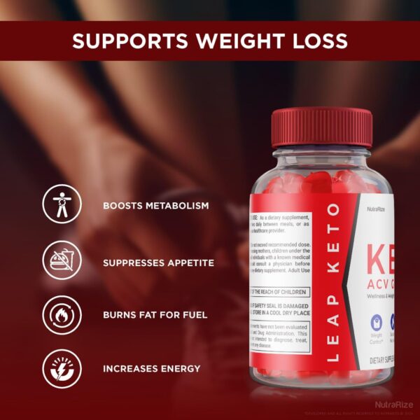 Gomitas Leap Keto ACV para control de carbohidratos y energía