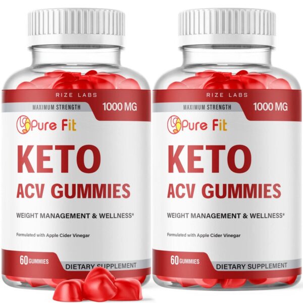Paquete de gomas Pure Fit Keto ACV para control de peso