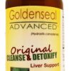 Goldenseal suplemento líquido para limpieza hepática botella