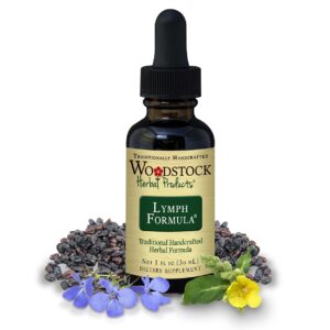 Fórmula linfática Woodstock Herbal Products botella 1 onza