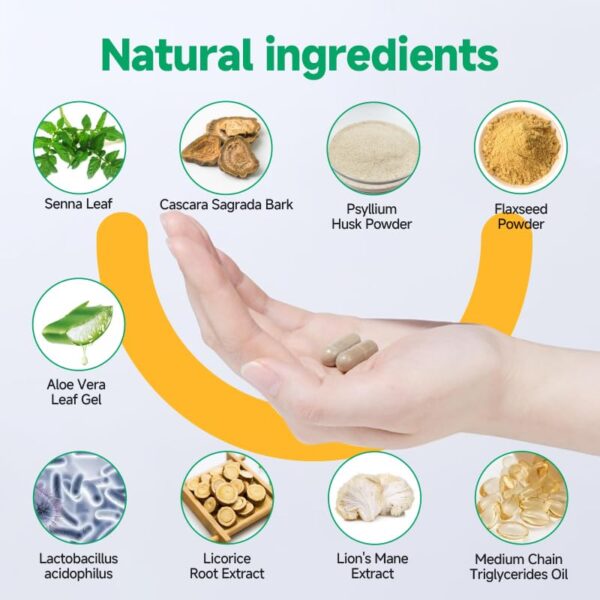 Envase de suplemento de limpieza digestiva Quit Mood detox 30 cápsulas