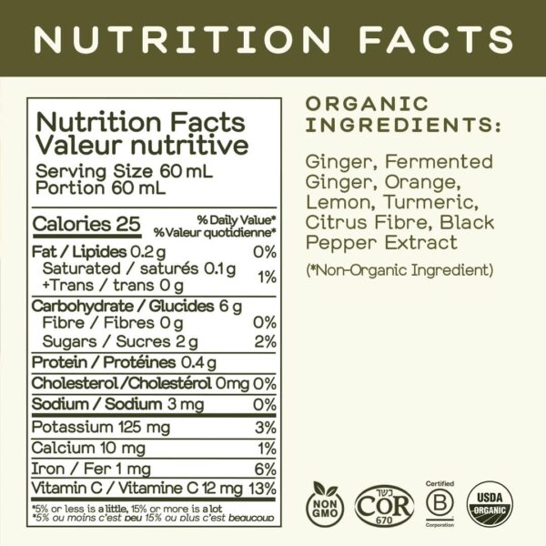 Dispensador bag-in-box shot Greenhouse Juice jengibre y limón