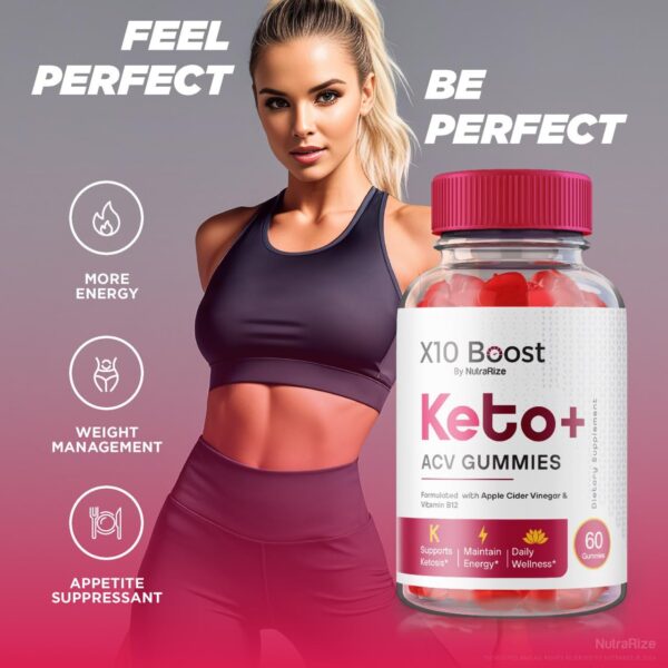 X10 Boost Keto ACV gomitas sabor y beneficios para salud