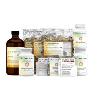 Kit Dr Clark Store para salud hepática y detox natural