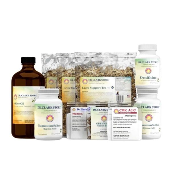 Kit Dr Clark Store para salud hepática y detox natural