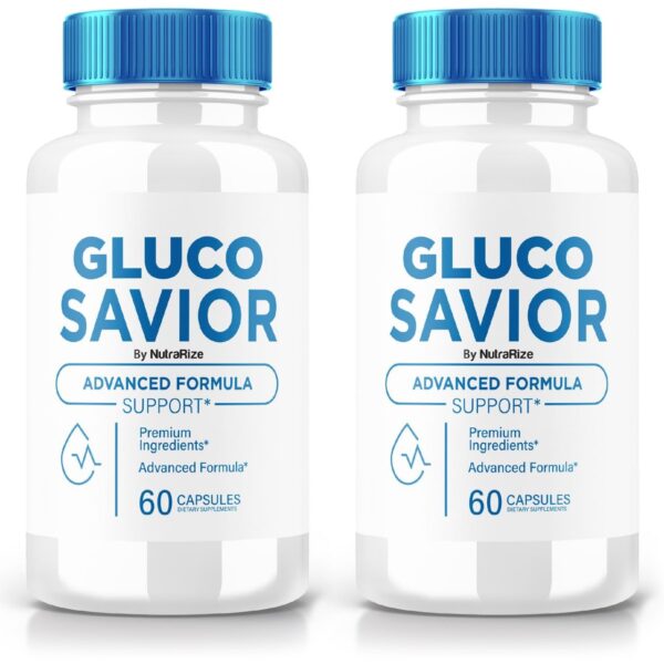 Gluco Savior cápsulas suplemento natural salud estable 2 pack