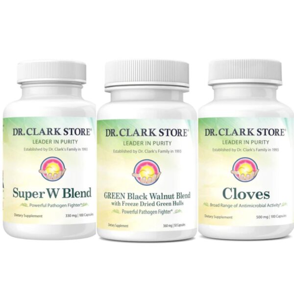 Kit limpieza intestinal Dr Clark Store nogal negro artemisa clavo