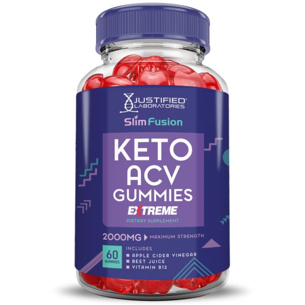 Paquete doble 60 unidades Slim Fusion Keto Gummies ACV extremo 2000MG