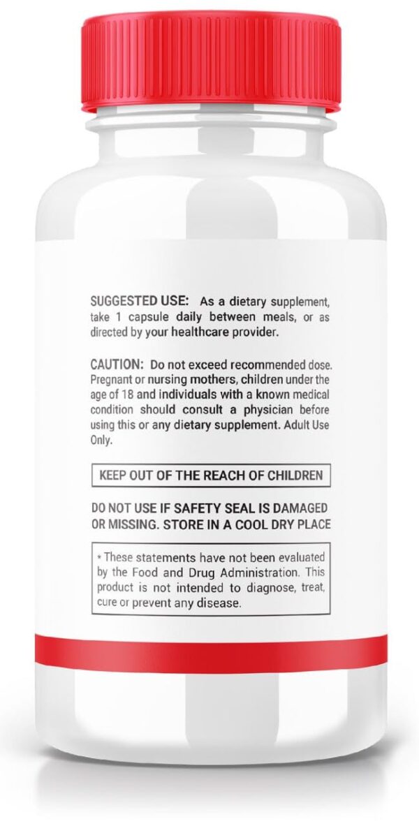 Frasco de cápsulas GlucoSlash fórmula avanzada para salud