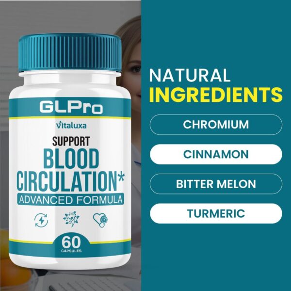 Vitaluxa GLPro Blood Support etiqueta